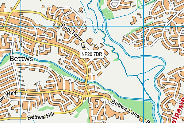 NP20 7DR map - OS VectorMap District (Ordnance Survey)