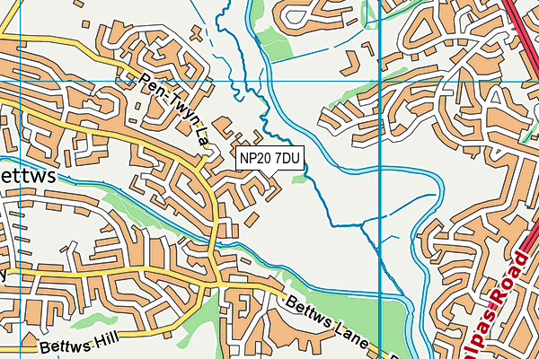 NP20 7DU map - OS VectorMap District (Ordnance Survey)