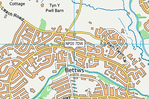 NP20 7DW map - OS VectorMap District (Ordnance Survey)