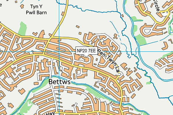 NP20 7EE map - OS VectorMap District (Ordnance Survey)