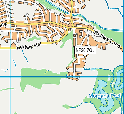NP20 7GL map - OS VectorMap District (Ordnance Survey)