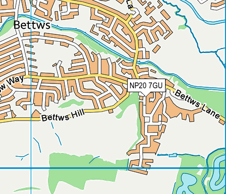 NP20 7GU map - OS VectorMap District (Ordnance Survey)