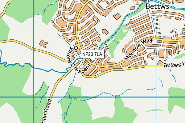 NP20 7LA map - OS VectorMap District (Ordnance Survey)
