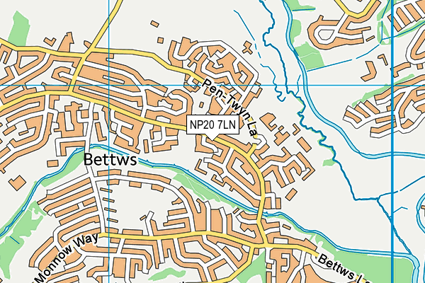 NP20 7LN map - OS VectorMap District (Ordnance Survey)