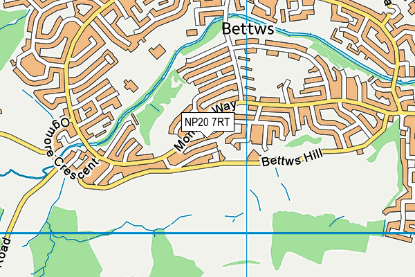 NP20 7RT map - OS VectorMap District (Ordnance Survey)