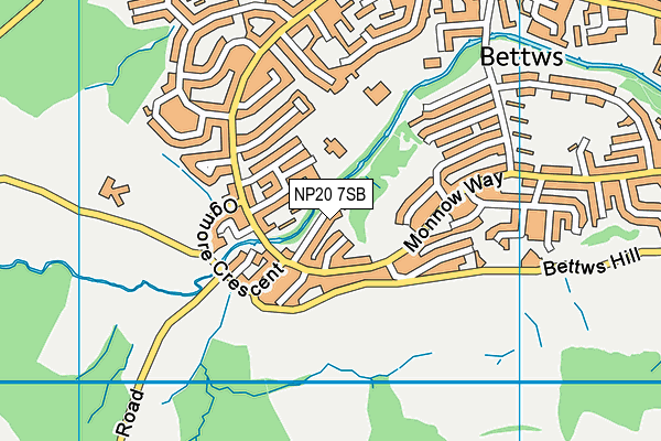 NP20 7SB map - OS VectorMap District (Ordnance Survey)