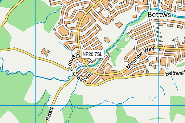 NP20 7SL map - OS VectorMap District (Ordnance Survey)