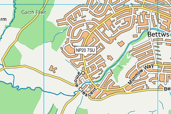 NP20 7SU map - OS VectorMap District (Ordnance Survey)