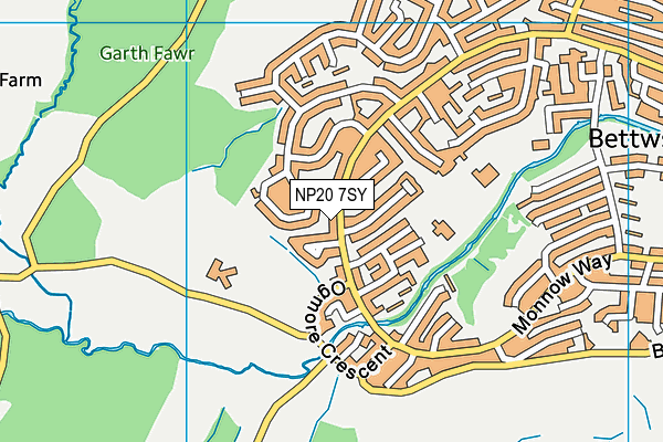 NP20 7SY map - OS VectorMap District (Ordnance Survey)