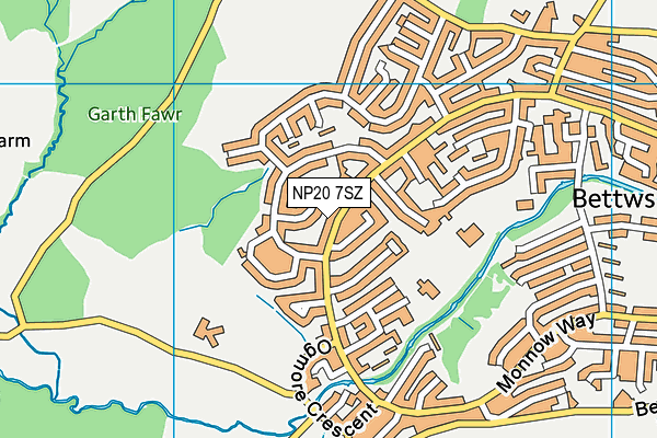NP20 7SZ map - OS VectorMap District (Ordnance Survey)