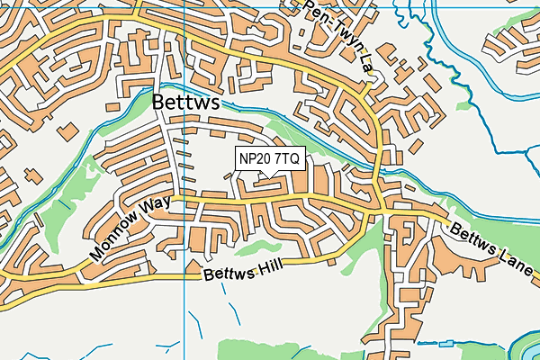 NP20 7TQ map - OS VectorMap District (Ordnance Survey)