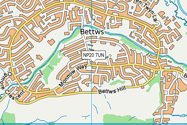 NP20 7UN map - OS VectorMap District (Ordnance Survey)