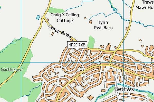 NP20 7XB map - OS VectorMap District (Ordnance Survey)