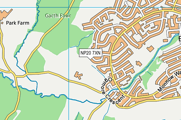 NP20 7XN map - OS VectorMap District (Ordnance Survey)