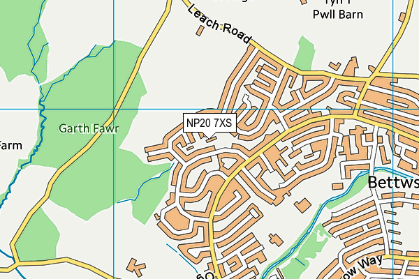 NP20 7XS map - OS VectorMap District (Ordnance Survey)