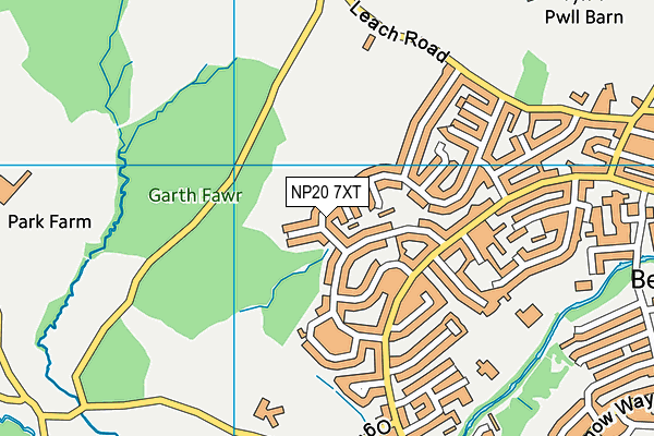 NP20 7XT map - OS VectorMap District (Ordnance Survey)