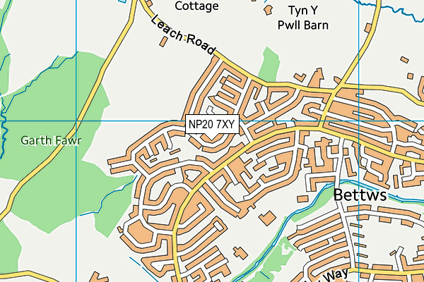 NP20 7XY map - OS VectorMap District (Ordnance Survey)