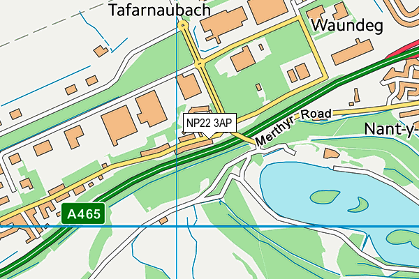 NP22 3AP map - OS VectorMap District (Ordnance Survey)