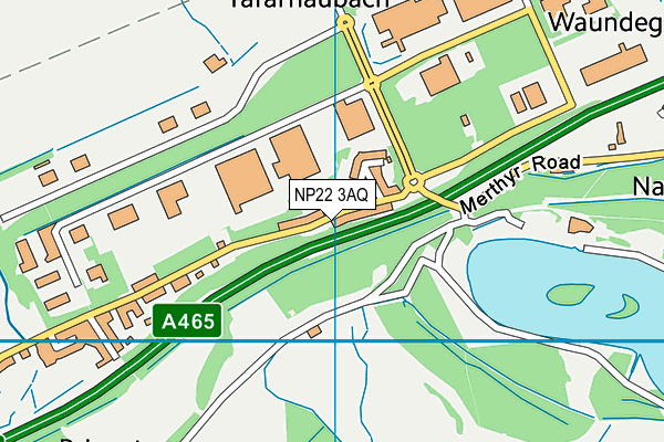 NP22 3AQ map - OS VectorMap District (Ordnance Survey)