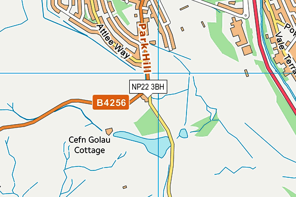 NP22 3BH map - OS VectorMap District (Ordnance Survey)