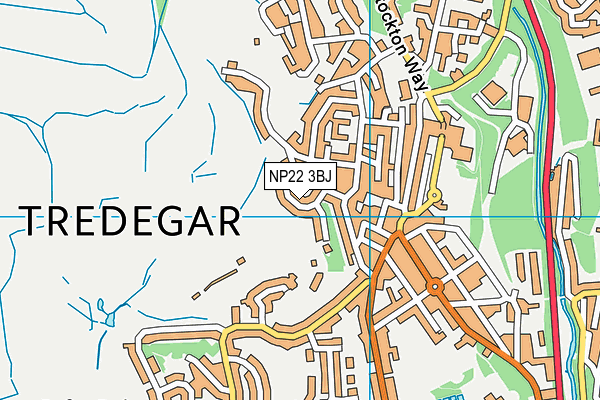 NP22 3BJ map - OS VectorMap District (Ordnance Survey)