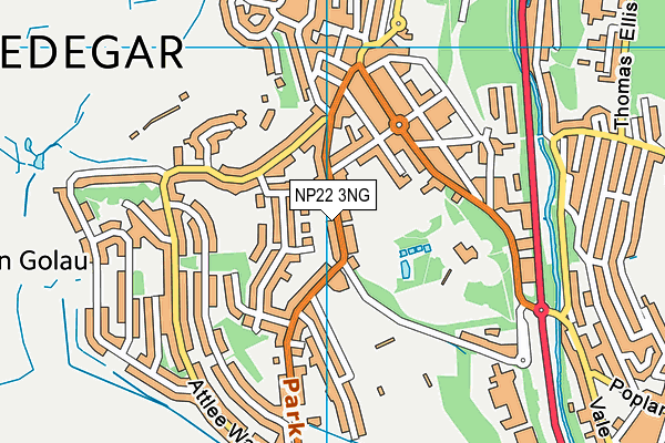 NP22 3NG map - OS VectorMap District (Ordnance Survey)