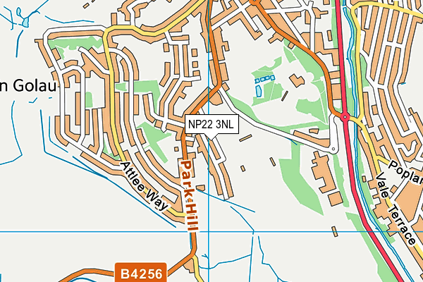 NP22 3NL map - OS VectorMap District (Ordnance Survey)