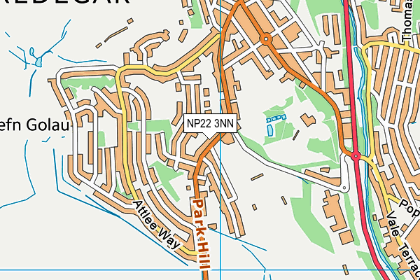 NP22 3NN map - OS VectorMap District (Ordnance Survey)