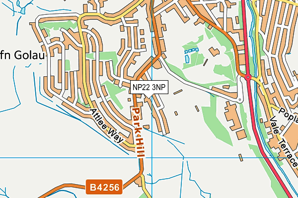 NP22 3NP map - OS VectorMap District (Ordnance Survey)
