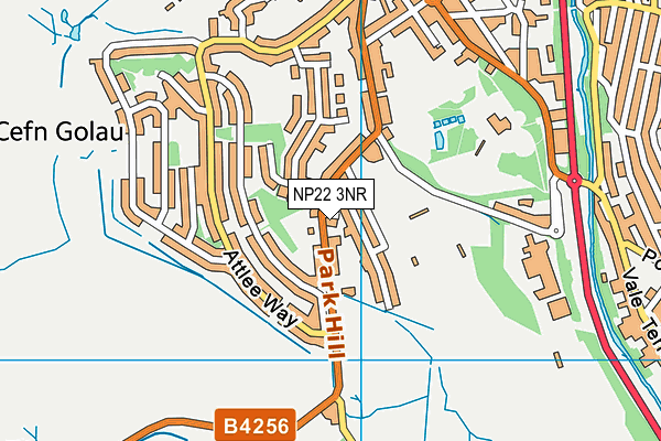 NP22 3NR map - OS VectorMap District (Ordnance Survey)