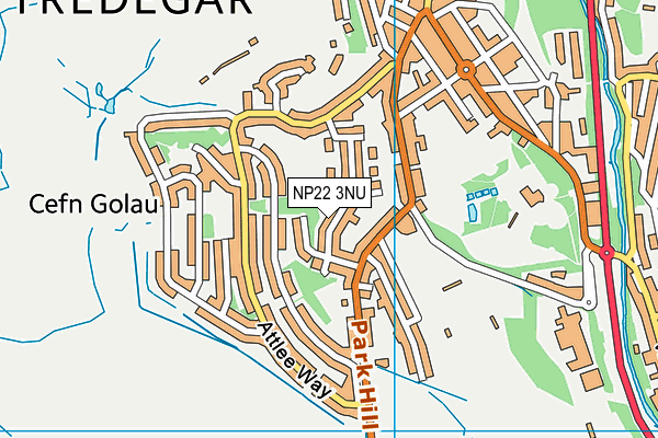 NP22 3NU map - OS VectorMap District (Ordnance Survey)