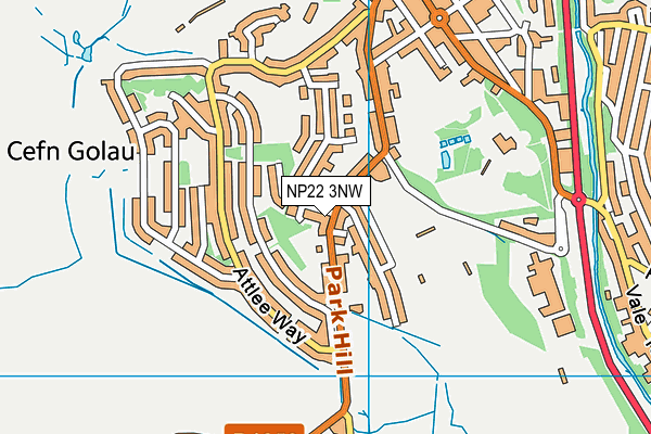 NP22 3NW map - OS VectorMap District (Ordnance Survey)
