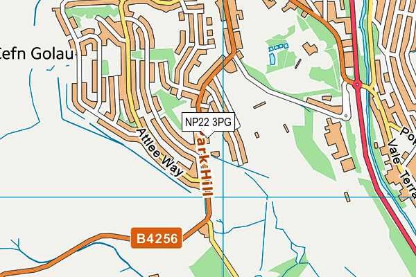 NP22 3PG map - OS VectorMap District (Ordnance Survey)