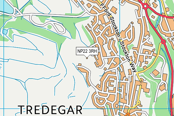 NP22 3RH map - OS VectorMap District (Ordnance Survey)