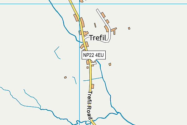 NP22 4EU map - OS VectorMap District (Ordnance Survey)