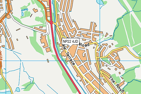 NP22 4JD map - OS VectorMap District (Ordnance Survey)