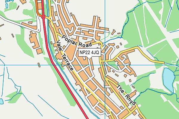 NP22 4JQ map - OS VectorMap District (Ordnance Survey)