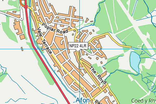 NP22 4LR map - OS VectorMap District (Ordnance Survey)