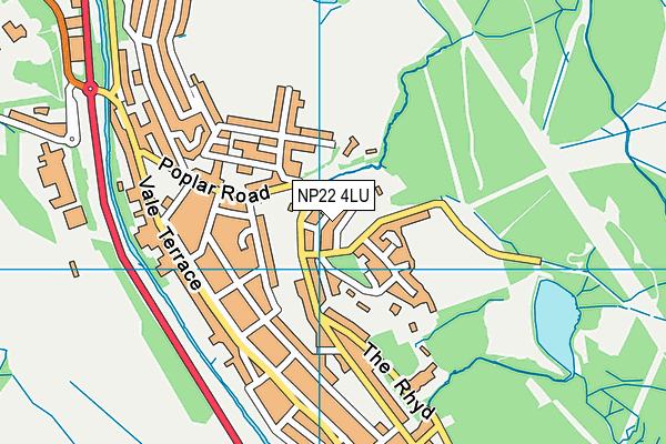 NP22 4LU map - OS VectorMap District (Ordnance Survey)