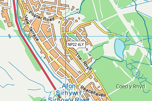 NP22 4LY map - OS VectorMap District (Ordnance Survey)