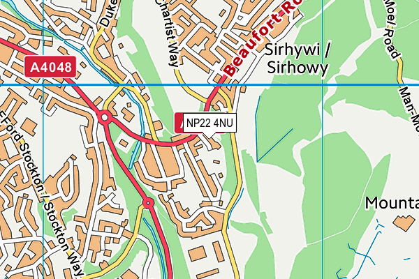 NP22 4NU map - OS VectorMap District (Ordnance Survey)
