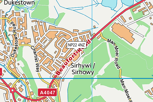 Map of SIRHOWY SERVICE CENTRE LTD at district scale