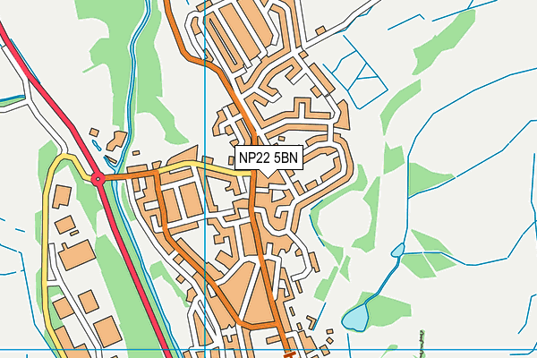 NP22 5BN map - OS VectorMap District (Ordnance Survey)