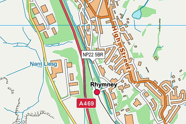 NP22 5BR map - OS VectorMap District (Ordnance Survey)