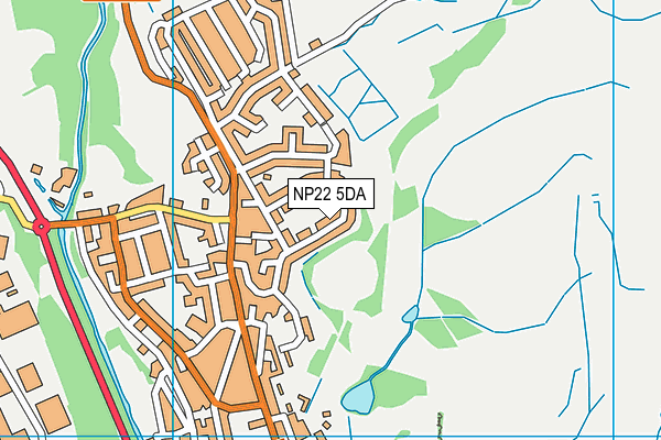 NP22 5DA map - OS VectorMap District (Ordnance Survey)