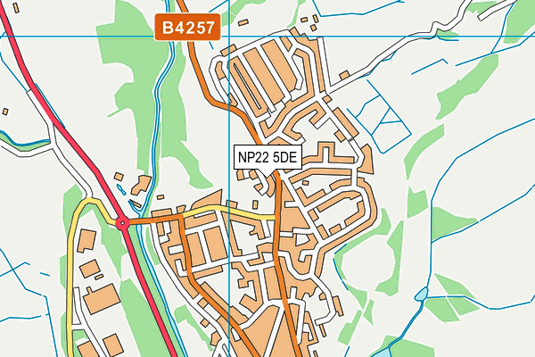 NP22 5DE map - OS VectorMap District (Ordnance Survey)