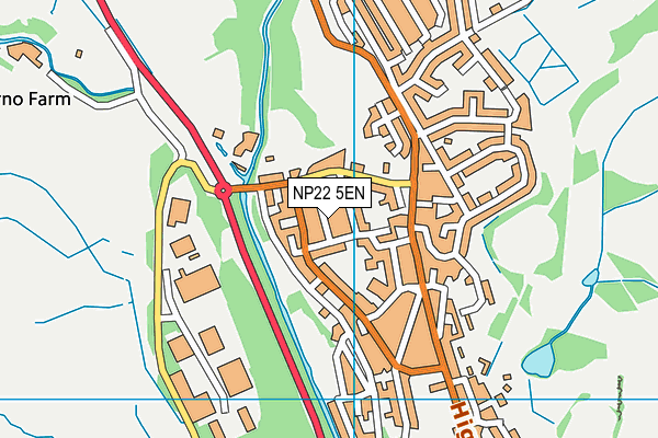 NP22 5EN map - OS VectorMap District (Ordnance Survey)