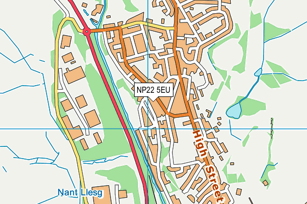 NP22 5EU map - OS VectorMap District (Ordnance Survey)