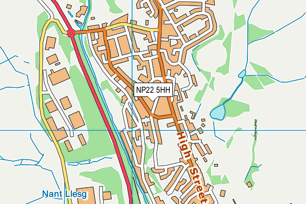 NP22 5HH map - OS VectorMap District (Ordnance Survey)