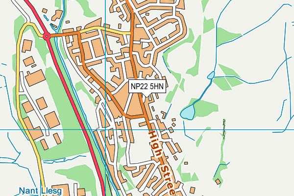 NP22 5HN map - OS VectorMap District (Ordnance Survey)